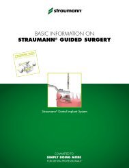 Basic information on STRAUMANN® GUIDED SURGERY