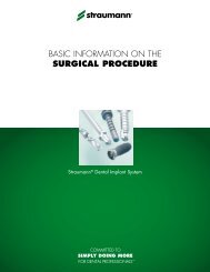 LIT100 - Basic information on the surgical procedure - Straumann