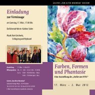 Farben, Formen und Phantasie Eine Ausstellung ... - Strausberg-Live