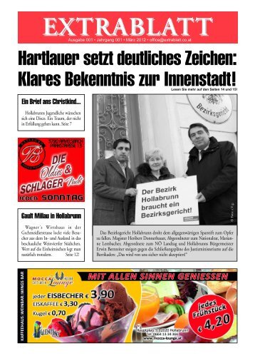 HOLLABRUNN: DAS NEUE LOKAL „FAX“ - Extrablatt