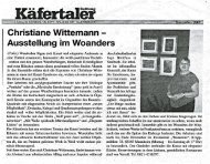 Christiane Wittemann - Ausstellung im Woanders