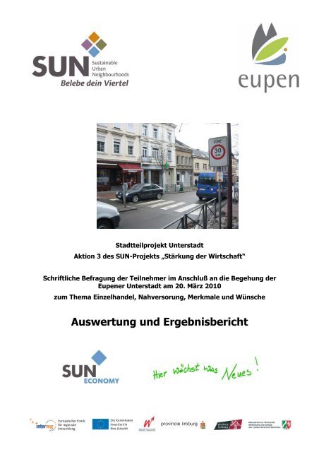 Auswertung Bürgerbefragung zum - Stadt Eupen