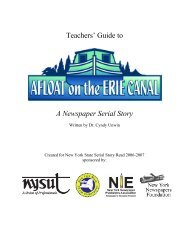 Afloat on the Erie Canal teaching guide, 61 pages with reproducible ...