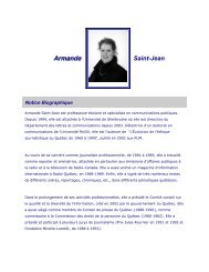 Armande Saint-Jean - Coalition Eau Secours