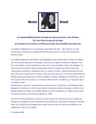 Michel Brault - Coalition Eau Secours