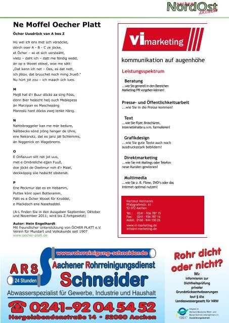 Nordost aktuell - Ausgabe 011 - Dezember 2011 - Euregio-Aktuell.EU