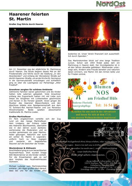 Nordost aktuell - Ausgabe 011 - Dezember 2011 - Euregio-Aktuell.EU