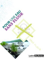 SANSFLUOR - Coalition Eau Secours