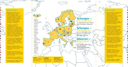 Schengen – Шенген – Schengen –