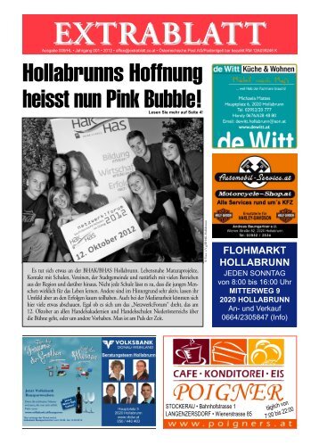 FLOHMARKT HOLLABRUNN - Extrablatt