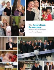 2011 Annual Report - The Actors Fund