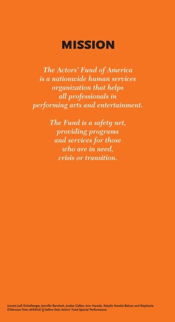 2005 Annual Report - The Actors Fund