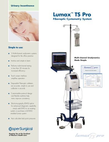 Lumaxâ¢ TS Pro Fiberoptic Cystometry System ... - CooperSurgical
