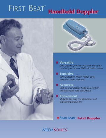 FIRST BEATÂ® Handheld Doppler Brochure - CooperSurgical