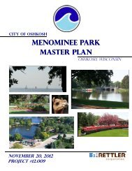 MENOMINEE PARK MASTER PLAN - City of Oshkosh
