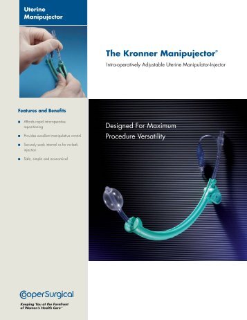 Kronner Manipujector Literature - CooperSurgical