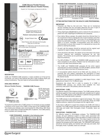 Silicone (Latex Free) EC REP 0086 English - CooperSurgical