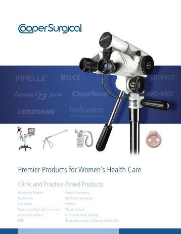 CooperSurgical Clinic and Practice Catalog
