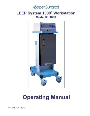 LEEP System 1000Â® Workstation Operating ... - CooperSurgical