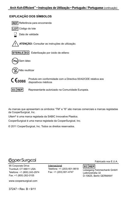 Arch Koh-Efficientâ¢ - CooperSurgical