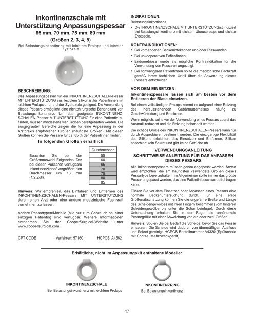 MilexTM Pessary Fitting Kit - CooperSurgical