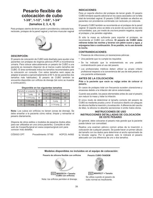 MilexTM Pessary Fitting Kit - CooperSurgical