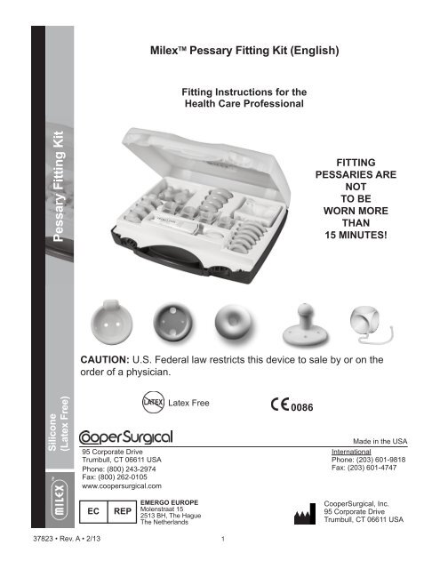 MilexTM Pessary Fitting Kit - CooperSurgical