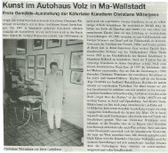 Kunst im Autohaus Volz