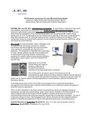 IPG Photonics Announces UV Laser Micromachining System ...