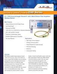 The Power to Transform through the EAD Series - IPG Photonics