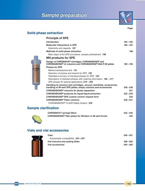 Macherey Nagel Spe Cataloque 