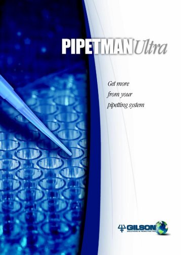 294 Pipetman Ultra Brochure - Gilson