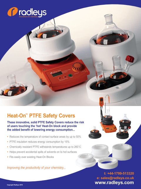 Heat-On™ PTFE Safety Covers - Labotal.co.il