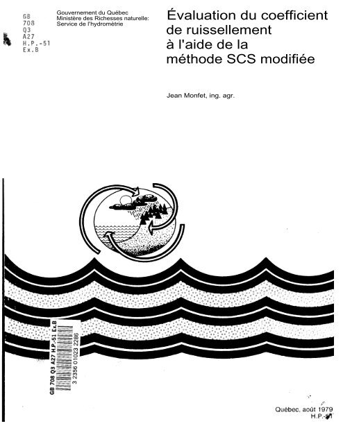 Évaluation du coefficient de ruissellement à l'aide de la méthode ...