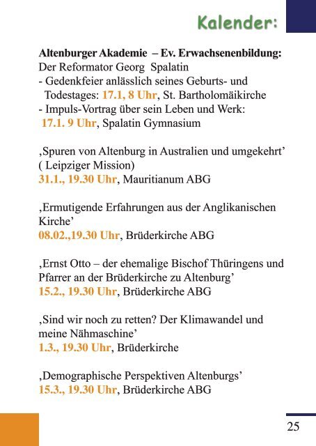 Damit die Kirche Kirche bleibt! - Kirchgemeinde Altenburg