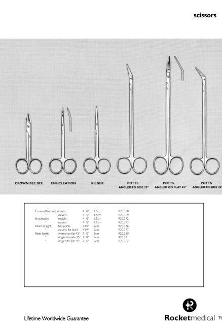 scissors - Rocket Medical plc