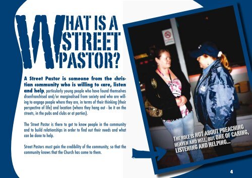 booklet - Street Pastors
