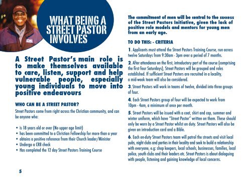 booklet - Street Pastors