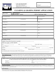 CLEARING & GRADING PERMIT APPLICATION - City of Edgewood