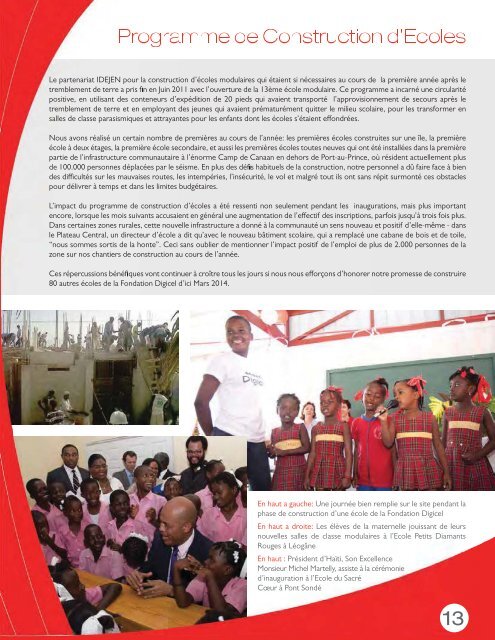 Digicel Foundation_Haiti Annual Report 2011-2012.indd