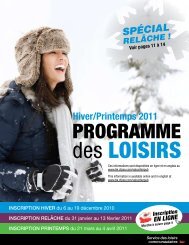 Programmation hiver 2011 - Shannon