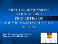 Fractal dimensions and settling properties of chemical coagulation ...