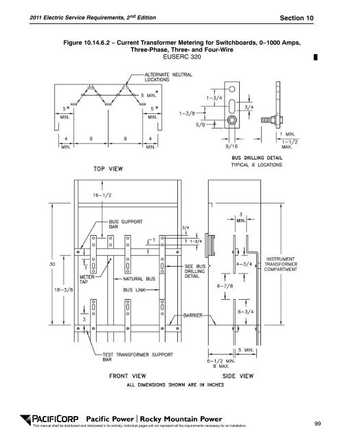 2011 Electric Service Requirements Manual, 2nd - Pacific Power