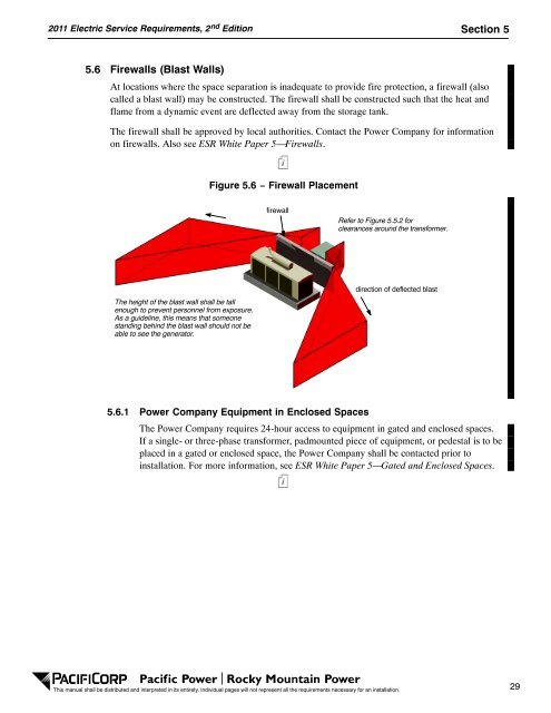 2011 Electric Service Requirements Manual, 2nd - Pacific Power