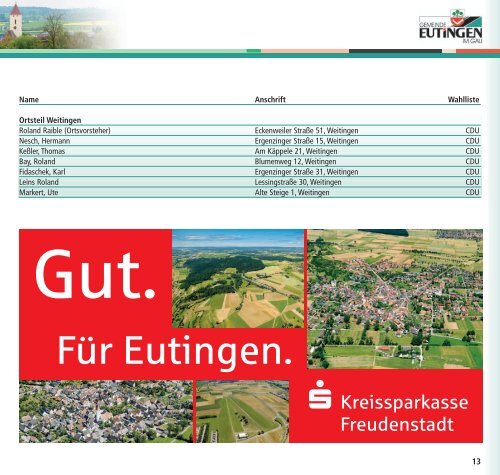 und Festhallen - Eutingen im Gäu