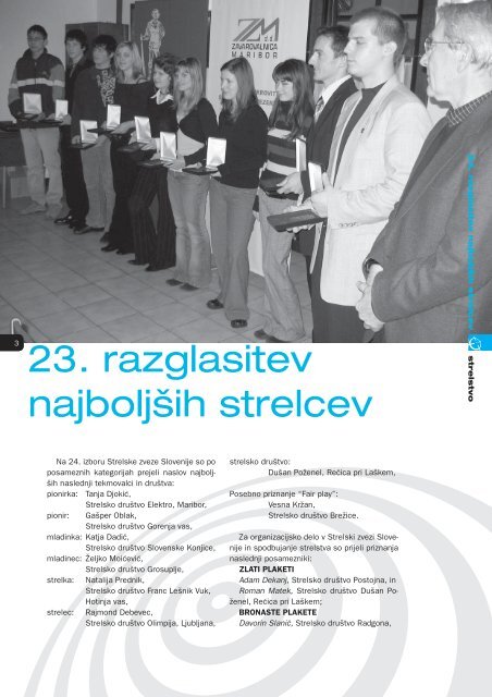 Revija Strelstvo 2004 - Strelska zveza Slovenije