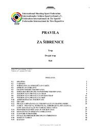 Pravila za Å¡ibrenico - Strelska zveza Slovenije