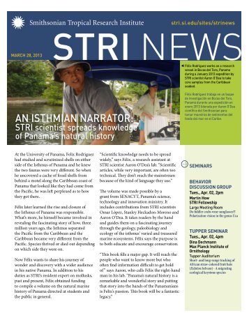 Stri news - Smithsonian Tropical Research Institute