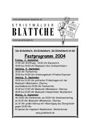 Festprogramm 2004 - StrietwÃ¤lder BlÃ¤ttche