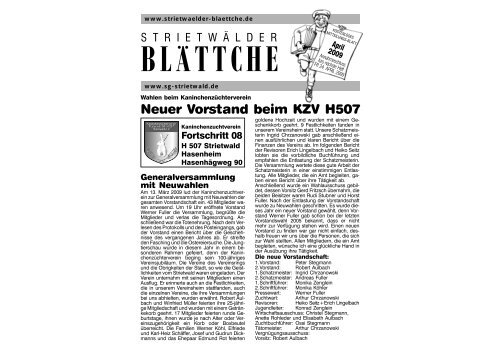 BLATTCHE - StrietwÃ¤lder BlÃ¤ttche